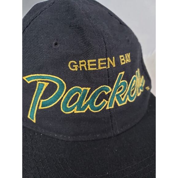 Vintage Green Bay Packers Sports Specialties Script Snapback Football Hat - Picture 2 of 11